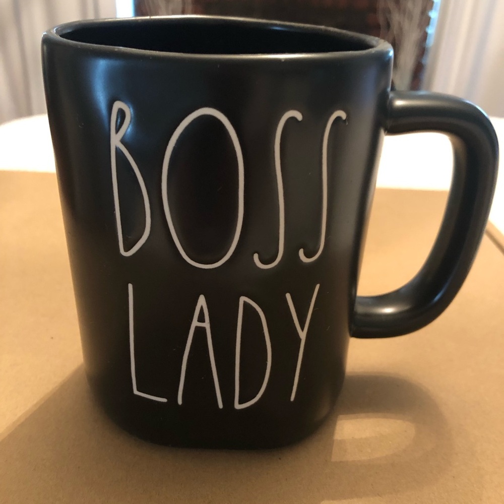 Rae Dunn Boss Lady Matte Black Mug